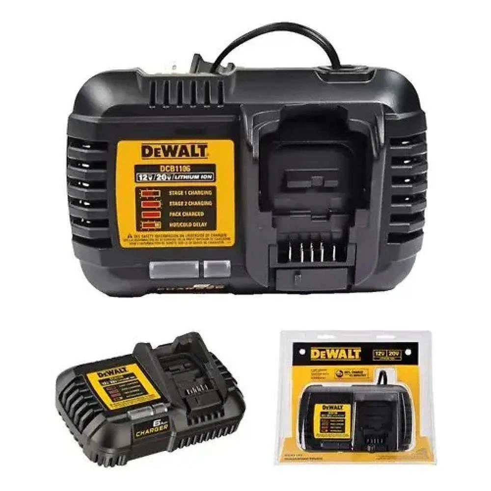 Carregador Dewalt DCB1106 6A 220V para Baterias Ion de Litio 12V e 20V