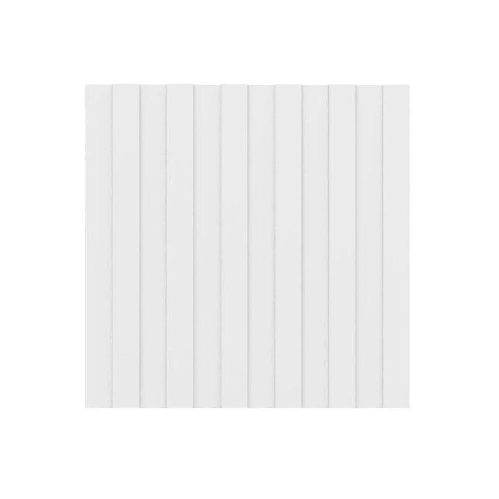 Painel Ripado Decorativo para Sala Ou Cozinha Design Moderno Branco Móveis Carraro