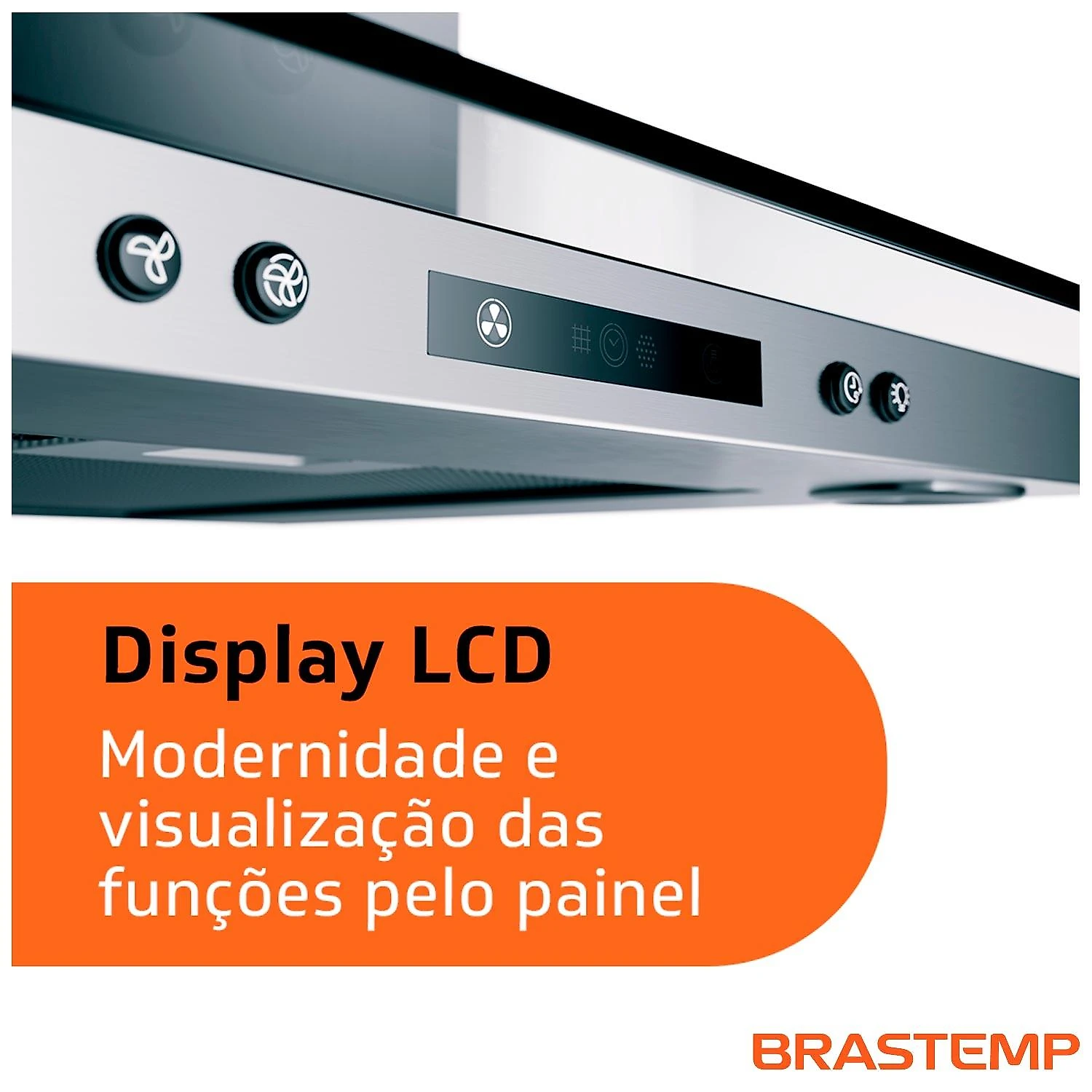 Coifa de Parede Brastemp 90 cm Inox 5 e 6 Bocas Timer Autodesligamento BAP90AR 110