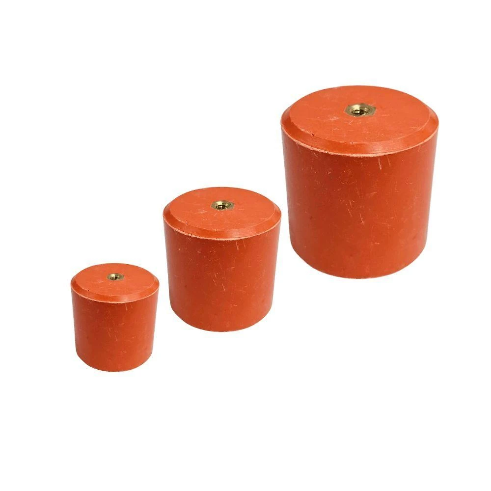 Isolador Epóxi Rosca 3-8" Alta Rigidez Dielétrica Auto Extinção Laranja Engefuse