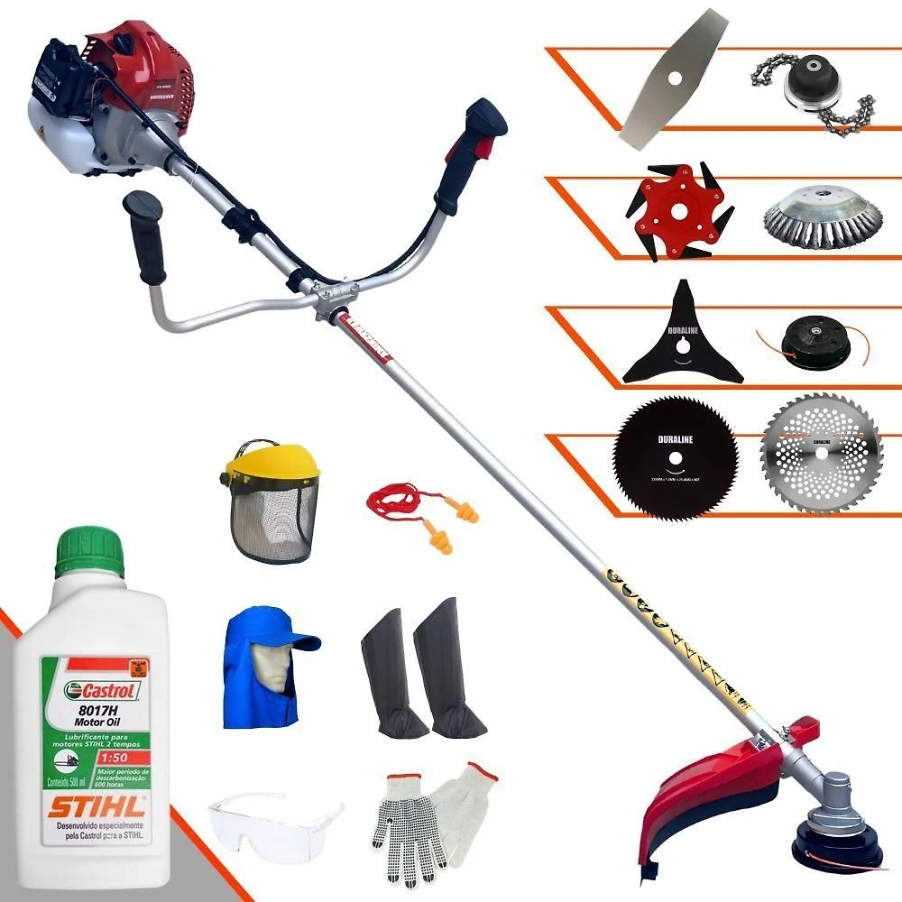 Roçadeira 8 Em 1 Bcj431-l 43cc 1,7hp + Epi + Óleo Stihl 2t