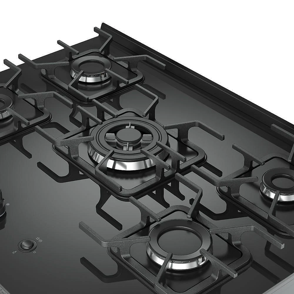 Fogão Mueller 5 Bocas Decorato Vetro Inox Com Mesa De Vidro Inox Bivolt