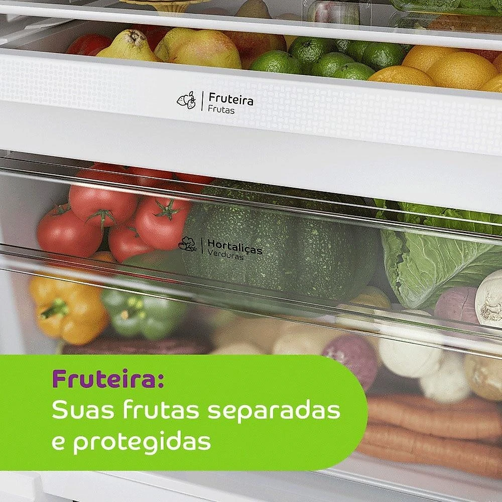 Geladeira Consul Frost Free Duplex, CRM56FB 451 Litros e Fogão 4 Bocas Consul CFO4NAB, Branco 220 Volts