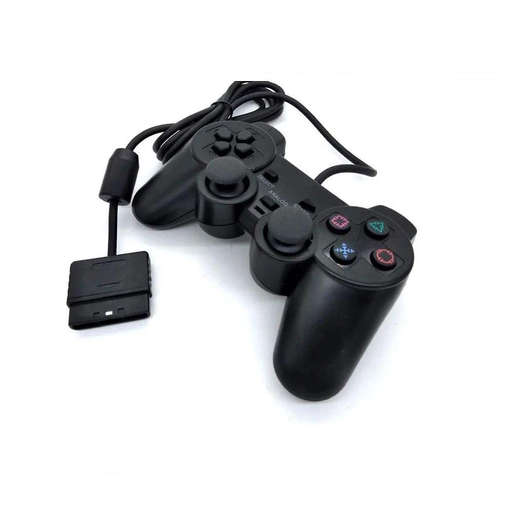 Controle Preto Playstation 2 Dualshock Com Fio
