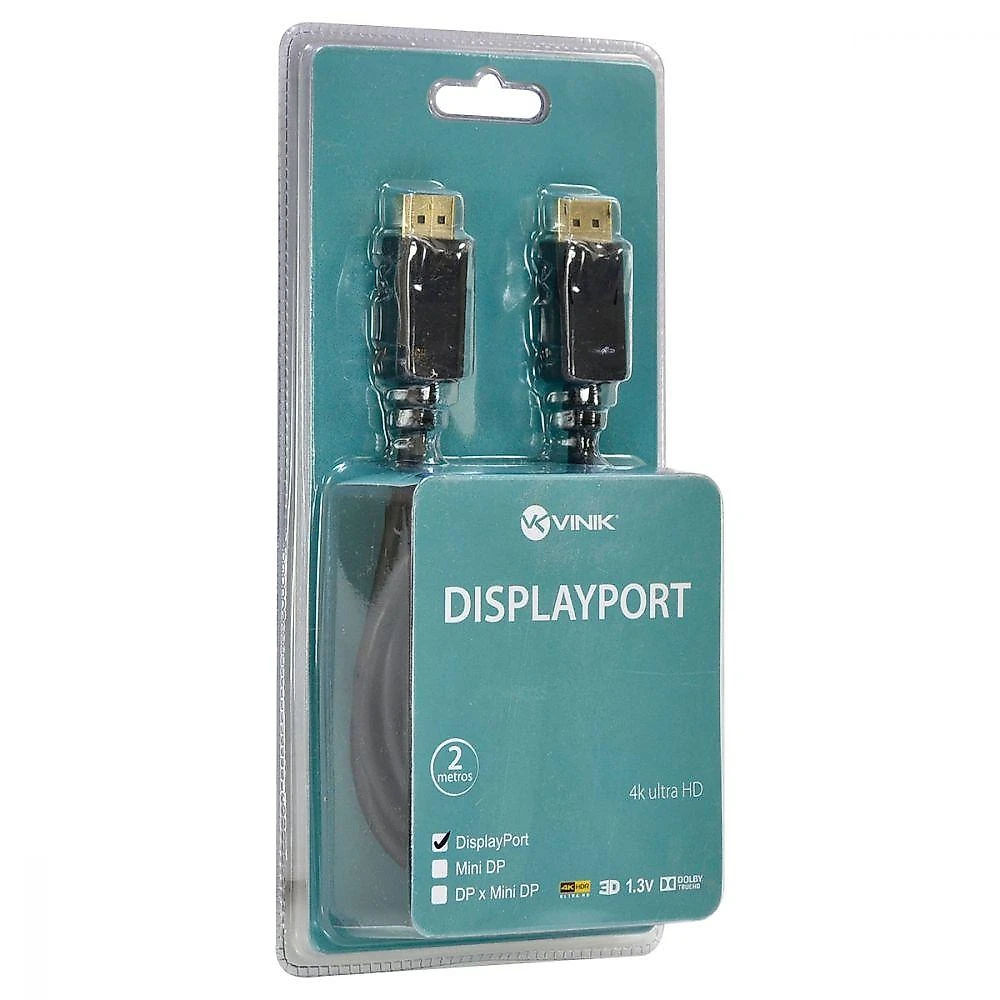 Cabo Displayport 1.3V Ultra Hd 60Hz 3 Metros - Dp13-3