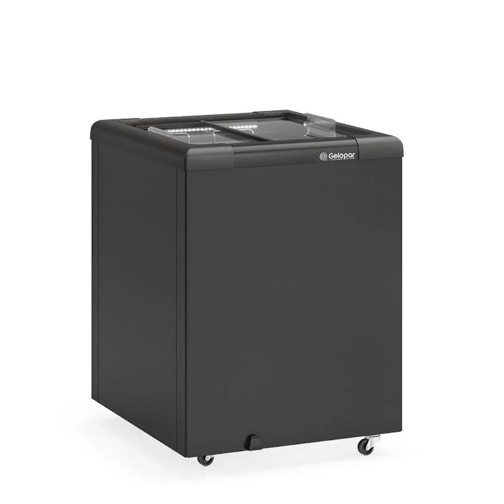 Conservador Plano Horizontal Gelopar Manual 130L GHD130LB Preto 220V