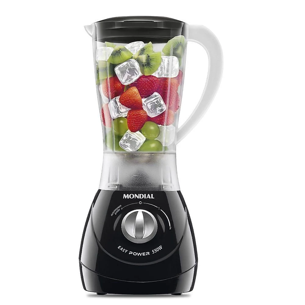 Liquidificador mondial easy power l-550-b 550w 1,5l com filtro preto 220v