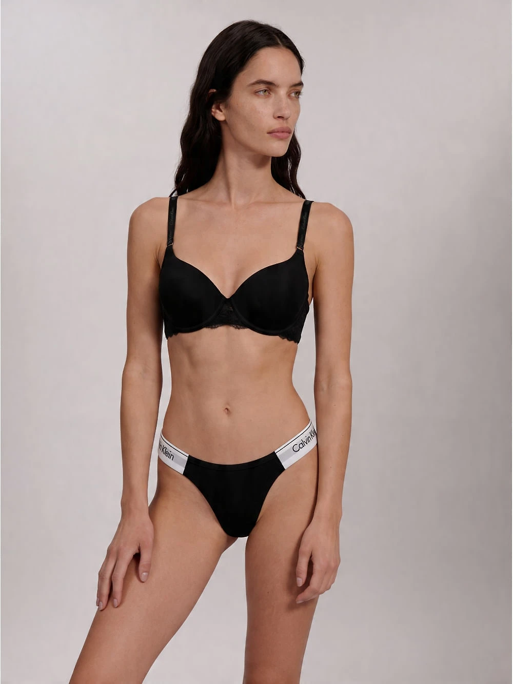 Calcinha String Modern Cotton - Preto