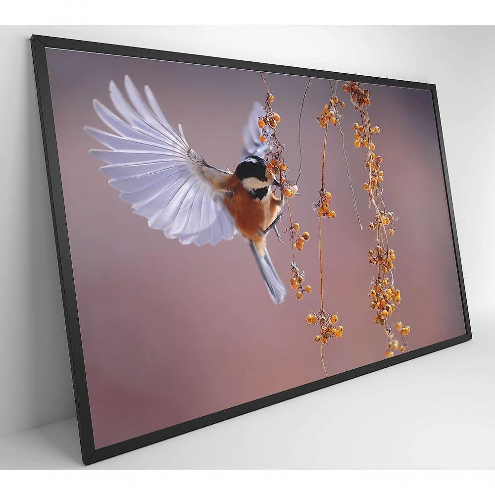 Quadro Beija Flor 120x80 Cm Tecido Canvas