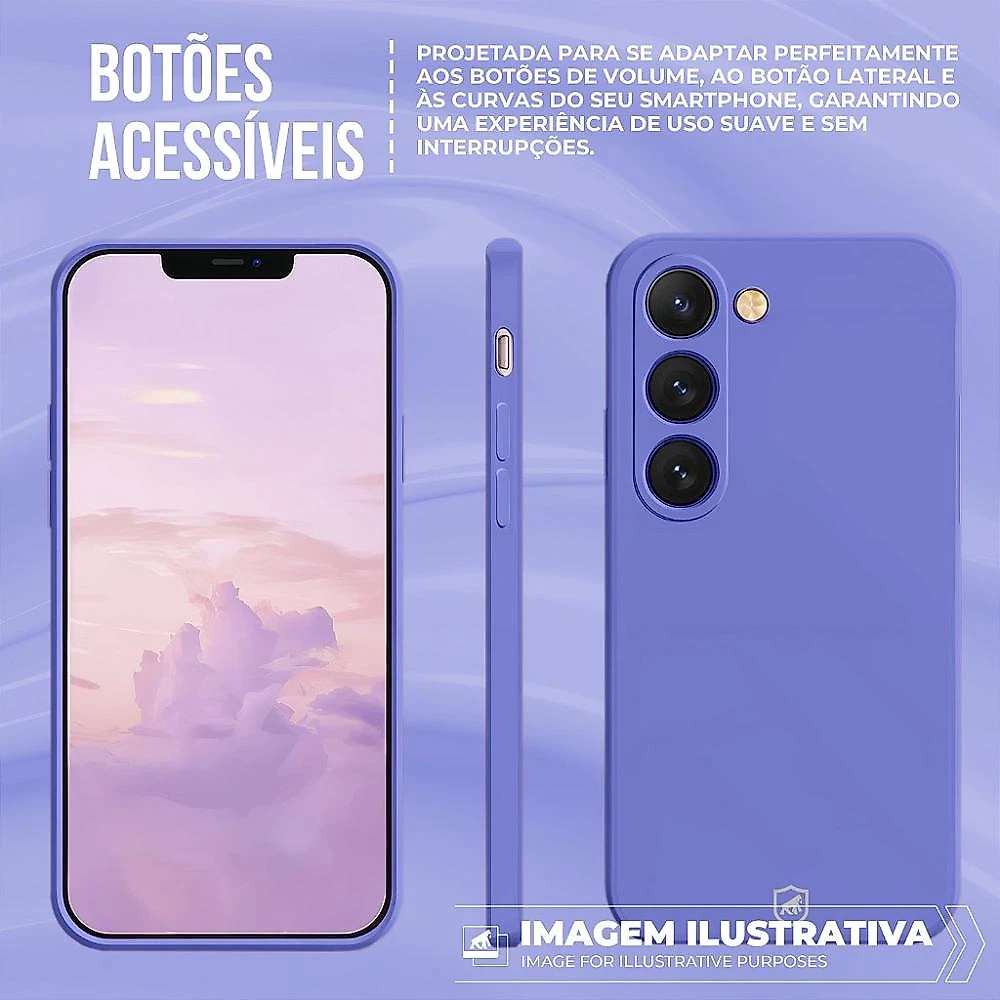 Capa Silicon Veloz para Realme C67 + Ventosa - Lilás - Gshield