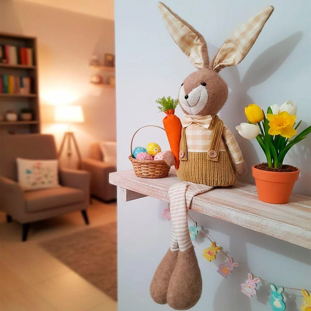 Boneco Decoração Páscoa Pernas Mole e Ajustáveis Verde webcontinental-7893851101261