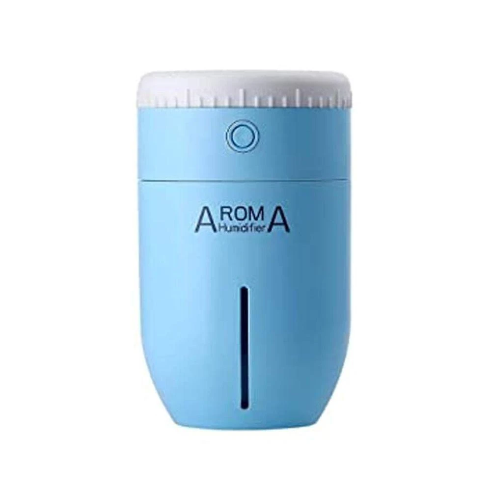 Umidificador De Ar Portatil Purificador Usb Lens Aroma Azul