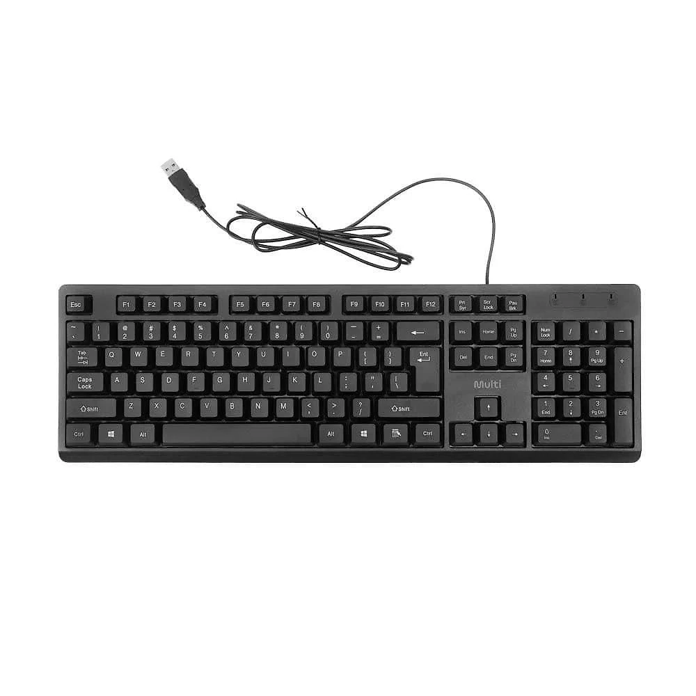 Teclado com Fio Tf600 Usb Tc600 Abnt2 com 107 Teclas Plug And Play Multi
