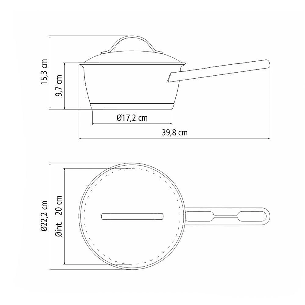 Panela Fundo Triplo Tramontina Allegra 62651200 Inox