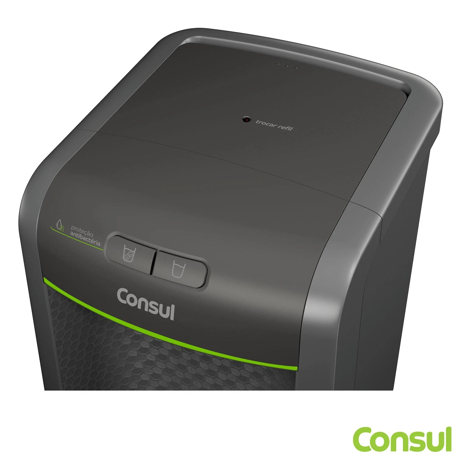 Miniatura Purificador de Água Consul Cinza Refrigerado, com Proteção Antibactérias - CPB34AF Bivolt