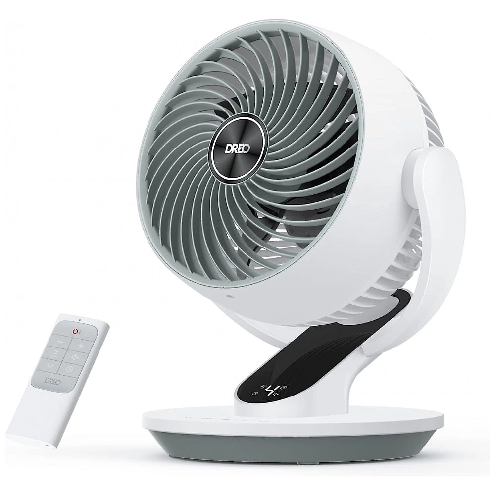 Ventilador de Mesa Oscilante e Silencioso com 4 Velocidades, 110V, Dreo, Branco