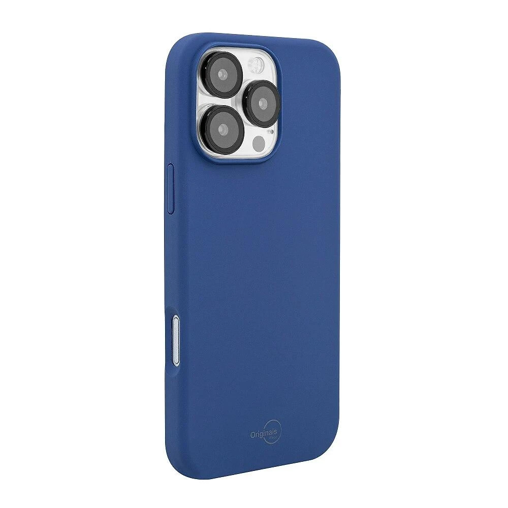 Capa iPhone 16 Pro Max Originais iPlace, Silicone Essential, Azul