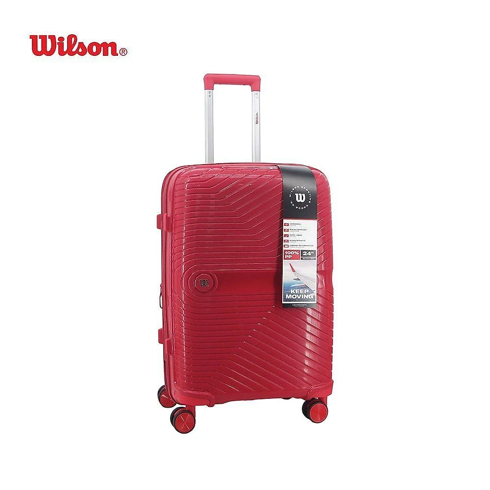 Kit Malas P e m 43L Polipropileno Expansível Segredo Embutido Combinação Wilson Vermelho