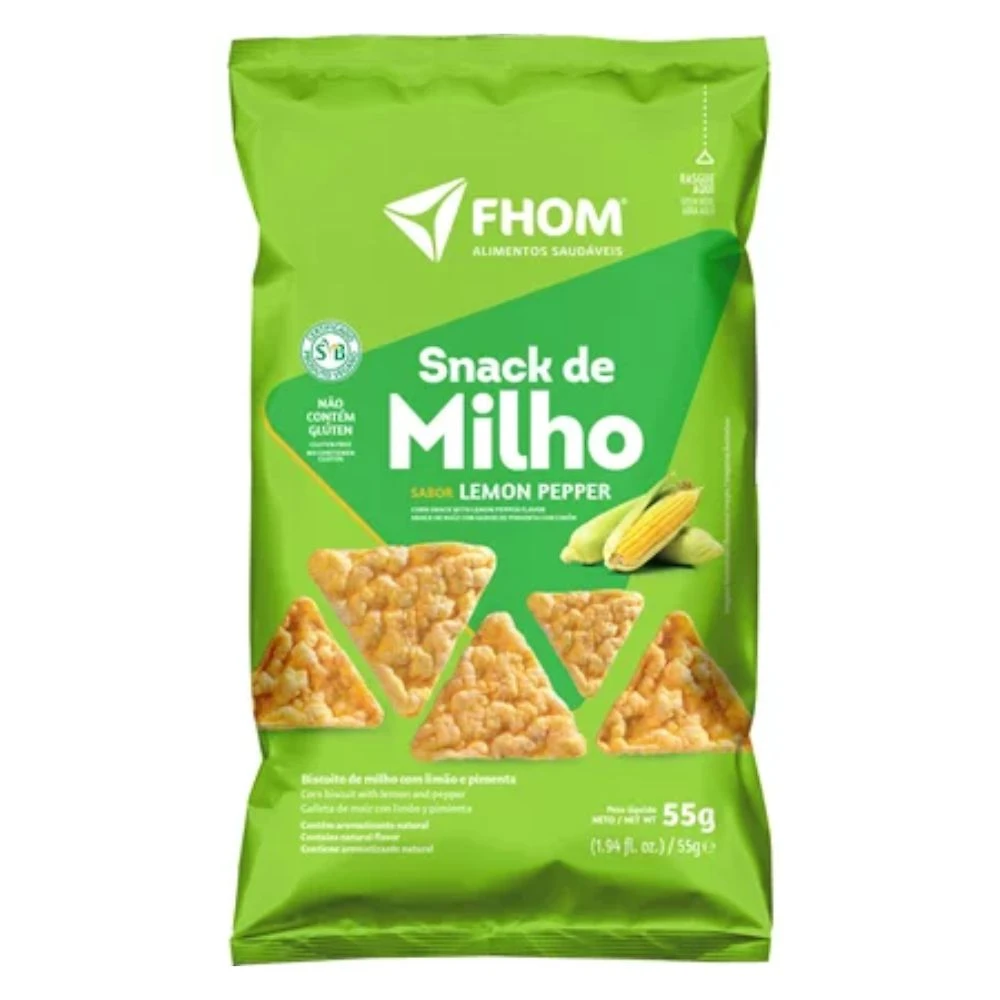 Snack de Milho Sabor Lemon Pepper 55g