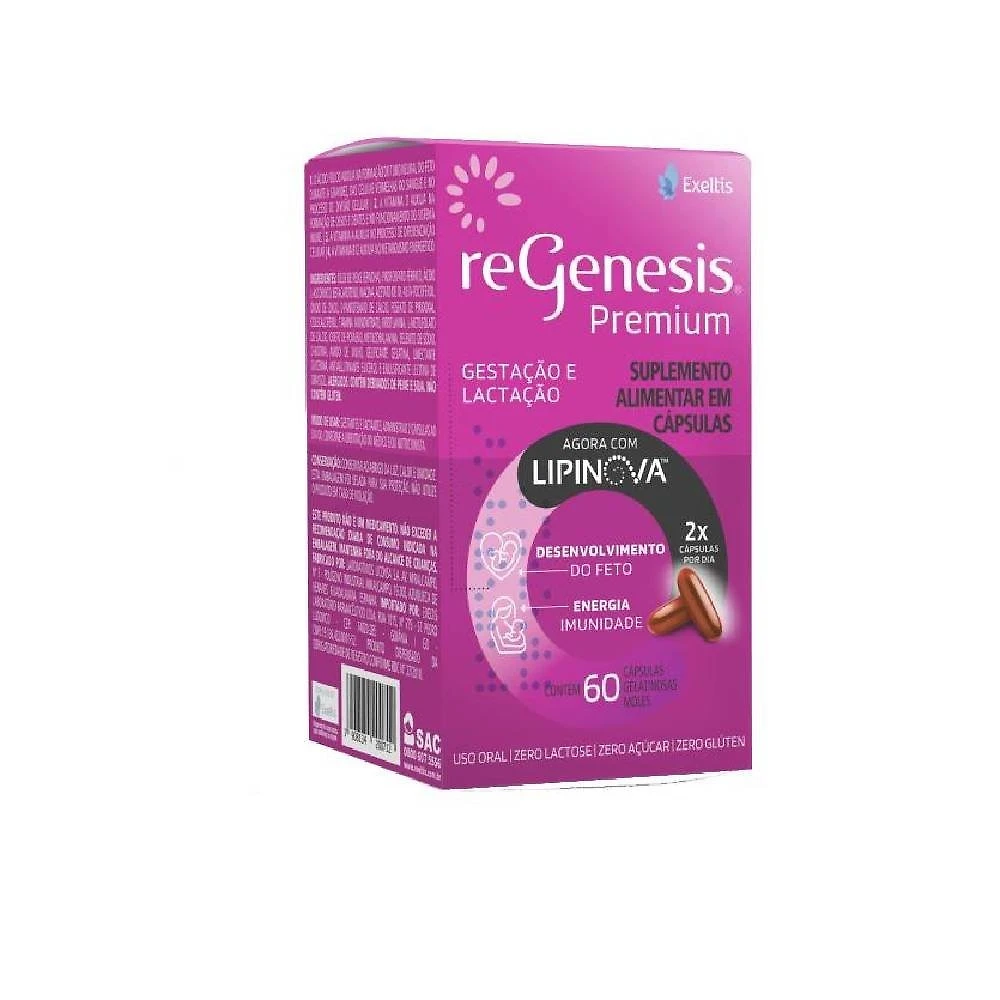 Suplementos Alimentar Regenesis Premium Lipinova 60 Capsulas