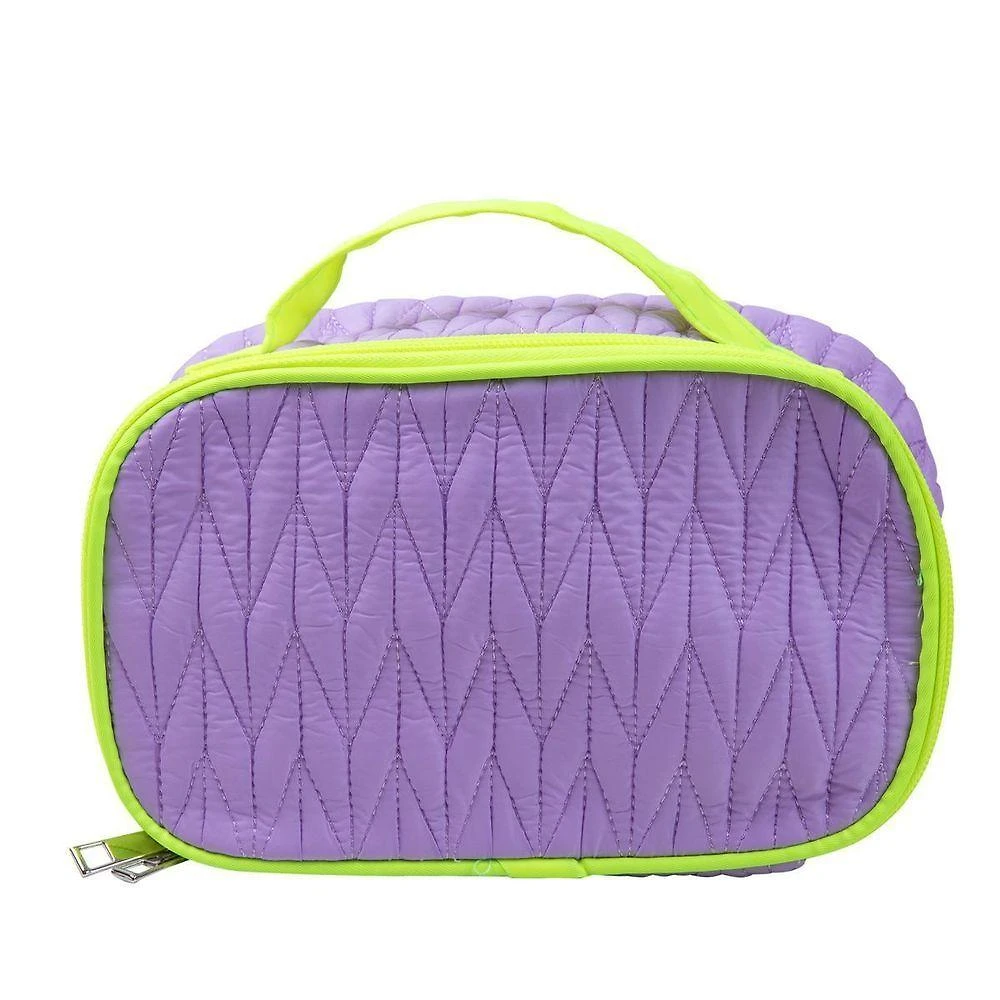 Necessaire Imaginarium Matelassê Poliéster Lilás Neon