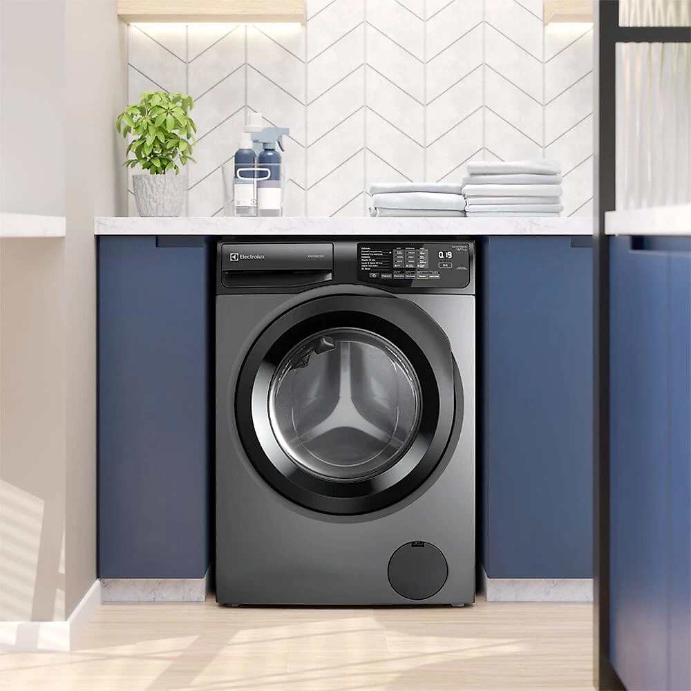 Lava e Seca Electrolux 12Kg 7Kg Inverter, Água Quente LSC12 12 kg - 7 kg - A - 0.29 kWh/ciclo - 92 L/ciclo - Cinza - Elimina Fiapos - 60 Hz - 10 anos - 12 meses - 8 - Inverter - 1200 rpm - 220V