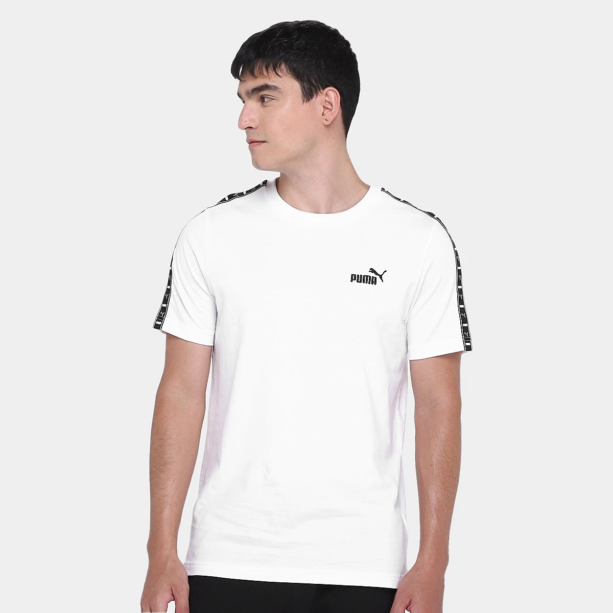 Miniatura Camiseta Puma Tape Masculina Branco - G