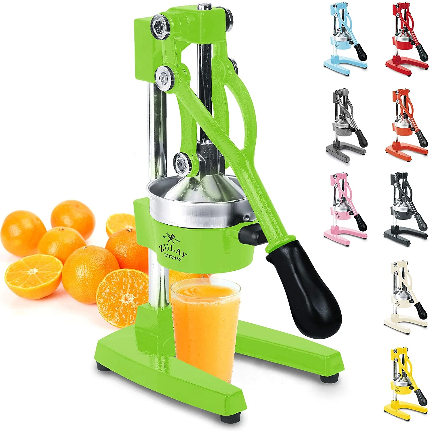 Zulay Espremedor Manual Profissional Aço Inoxidável Verde