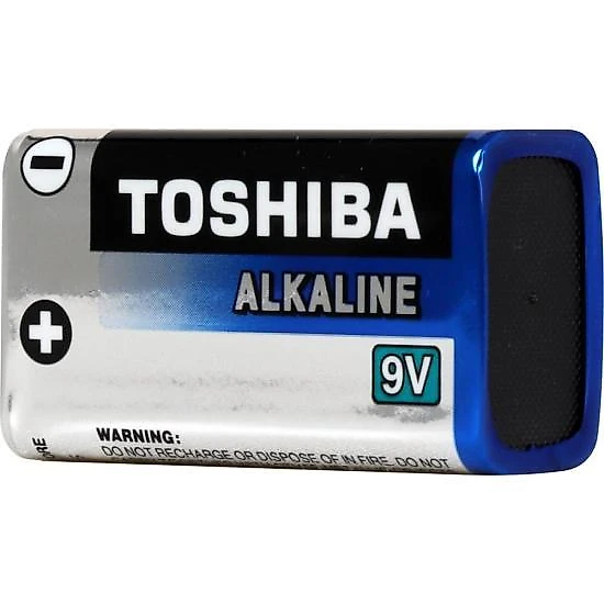 Bateria alcalina 9v 6lr61gcp (com1 bateria) toshiba
