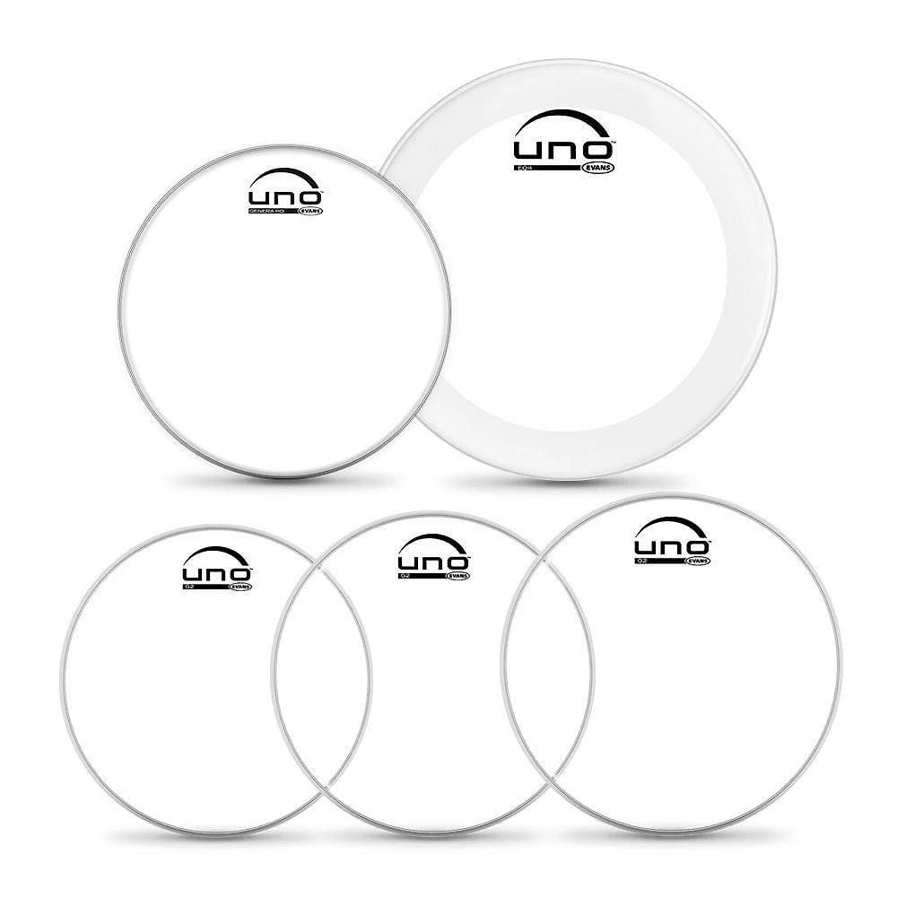 Kit de Peles para Bateria UPG2CLR22 G2 Transparente Uno By Evans