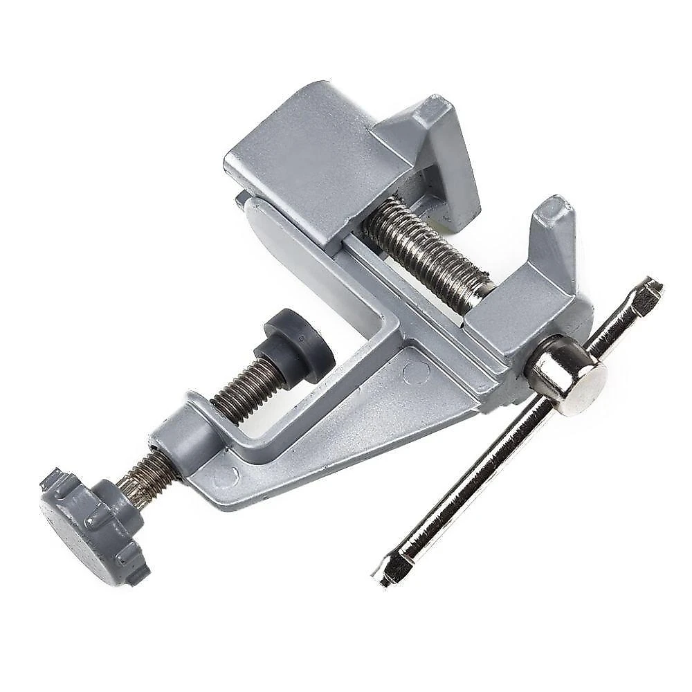 Morsa Bracadeira Torno Mini Bancada 35mm Base Fixa Ajustavel Portatil Compacto Aco Carbono Ferramenta Carpintaria