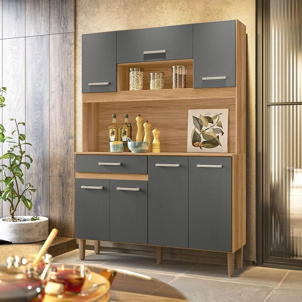 Armário de Cozinha 7 Portas 1 Gaveta Magazin