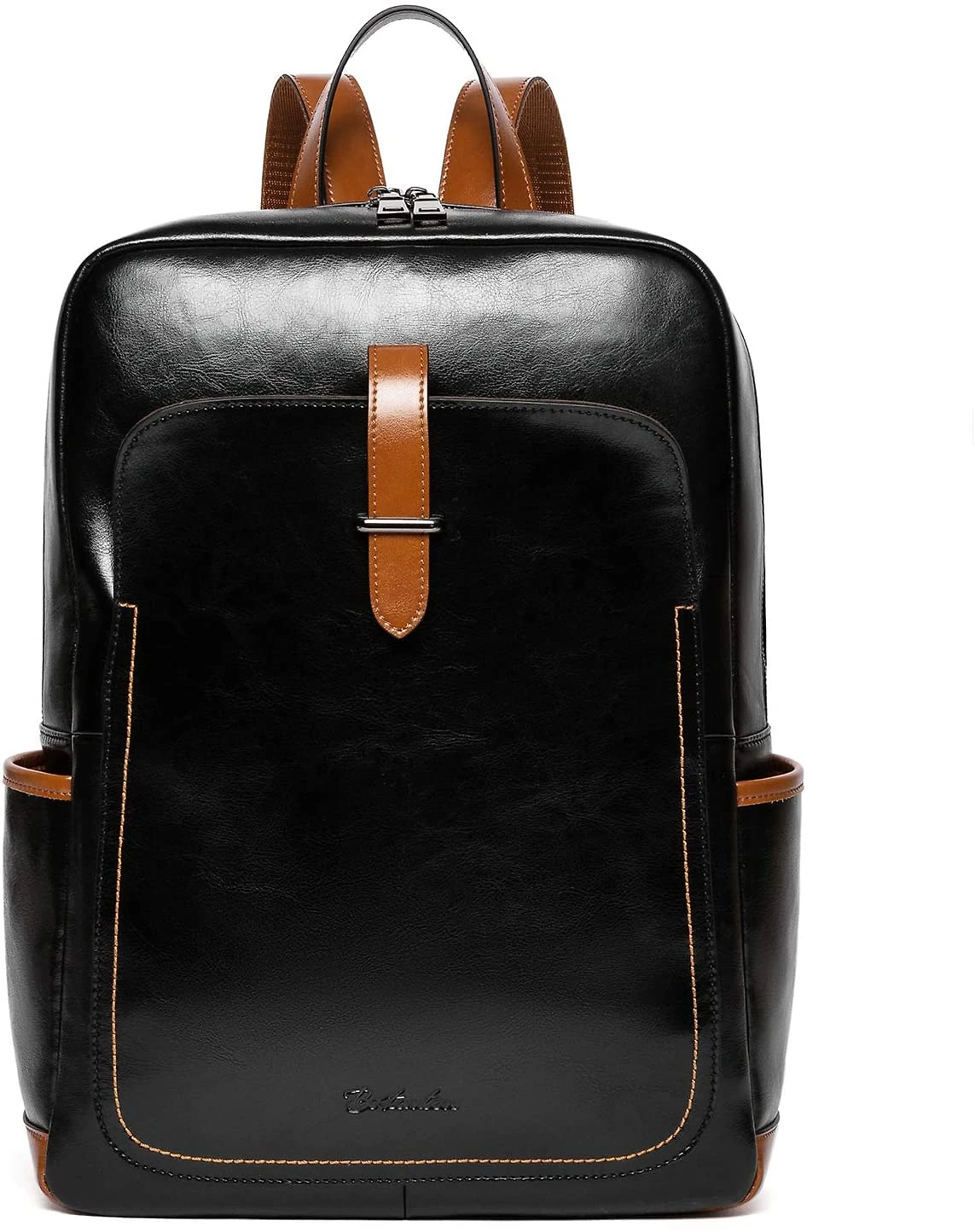 BOSTANTEN Mochila de Couro para LaptopCasual
