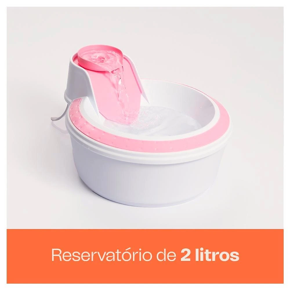 Fonte Bebedouro Meau Kit Cores (Verde Tiffany, Rosa e Preto) - Bivolt