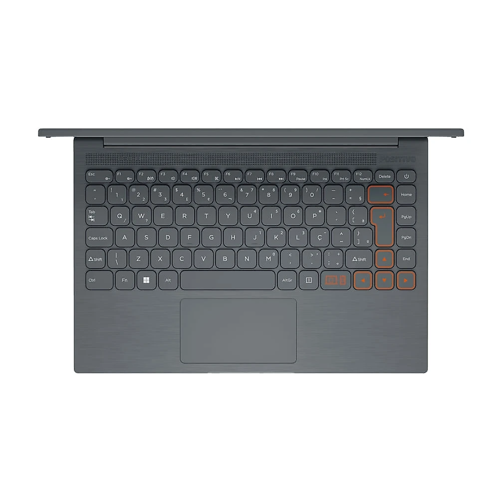 Notebook Positivo Vision C14 Lumina BAR Intel® Celeron® N4500 Windows 11 Home 8GB RAM 128GB eMMC 14” HD Tecla Link Cinza