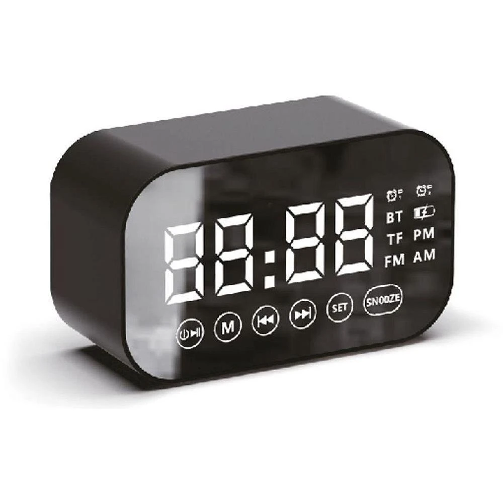 Rádio Relógio Despertador Digital 2 Flex Bluetooth FM LED 10x5cm