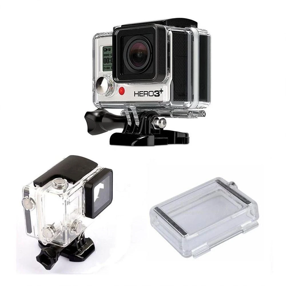 Kit Caixa Estanque com Tampa extensora Para LCD - GoPro 3+/4