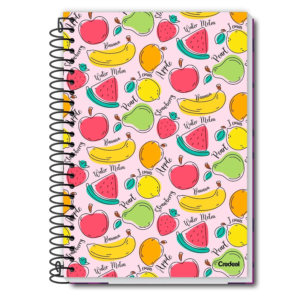 Caderno Universitário 1 M Espiral D'tales 80 FLS - 285596 - Credeal Capa Dura