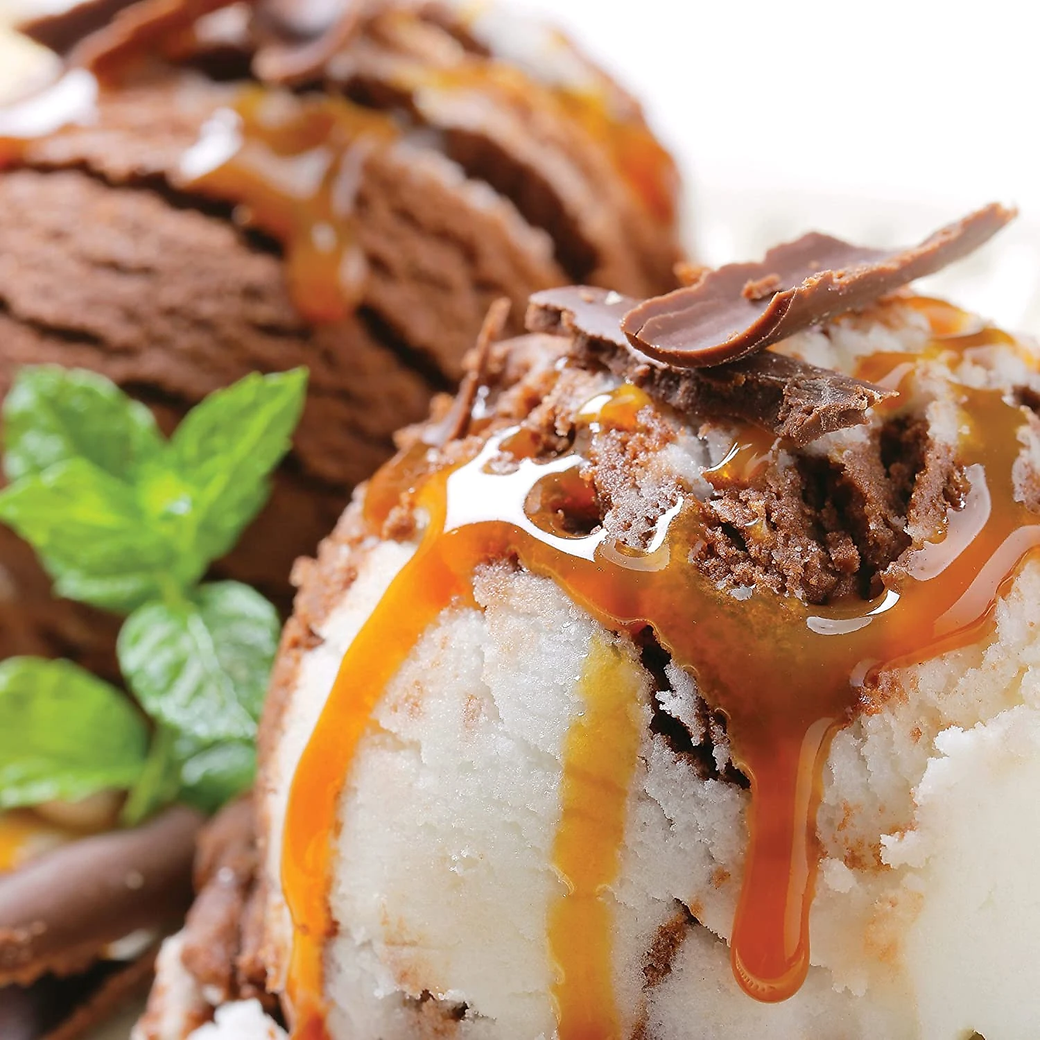 Nostalgia Sorveteira Elétrica Faz 55L Iogurte Congelado Gelato Feito de Madeira Marrom