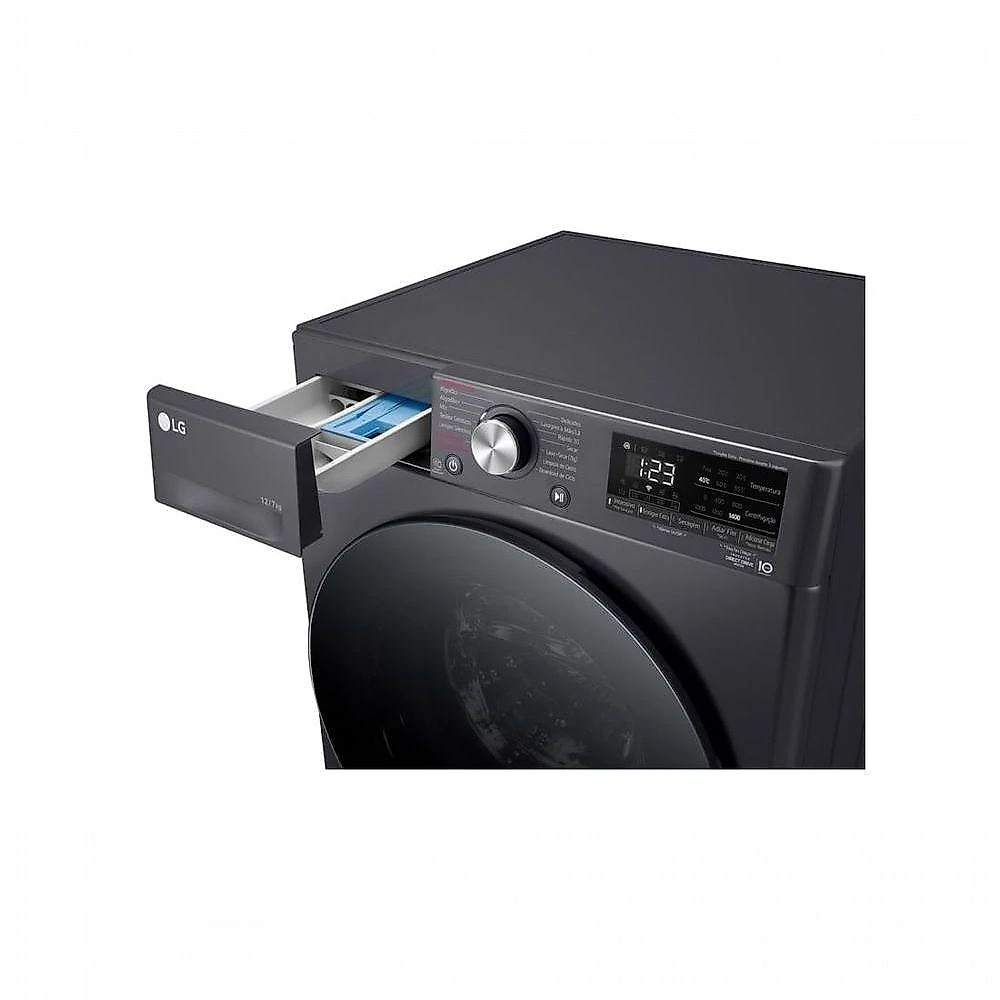 Lava e Seca Smart LG VC4 12kg Titanium Com Inteligência Artificial AIDD CV5012MC4 110V