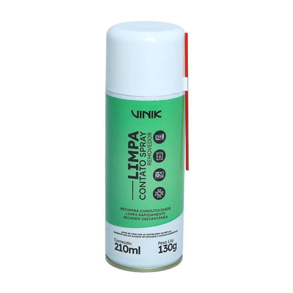 Limpa Contato Profissional Spray Vinik 130g-210ML para Manutenção de Equipamentos