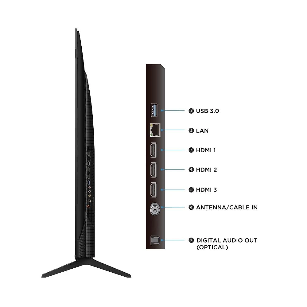 Smart tv 75” 4k qled tcl google tv até 120hz dolby vision atmos