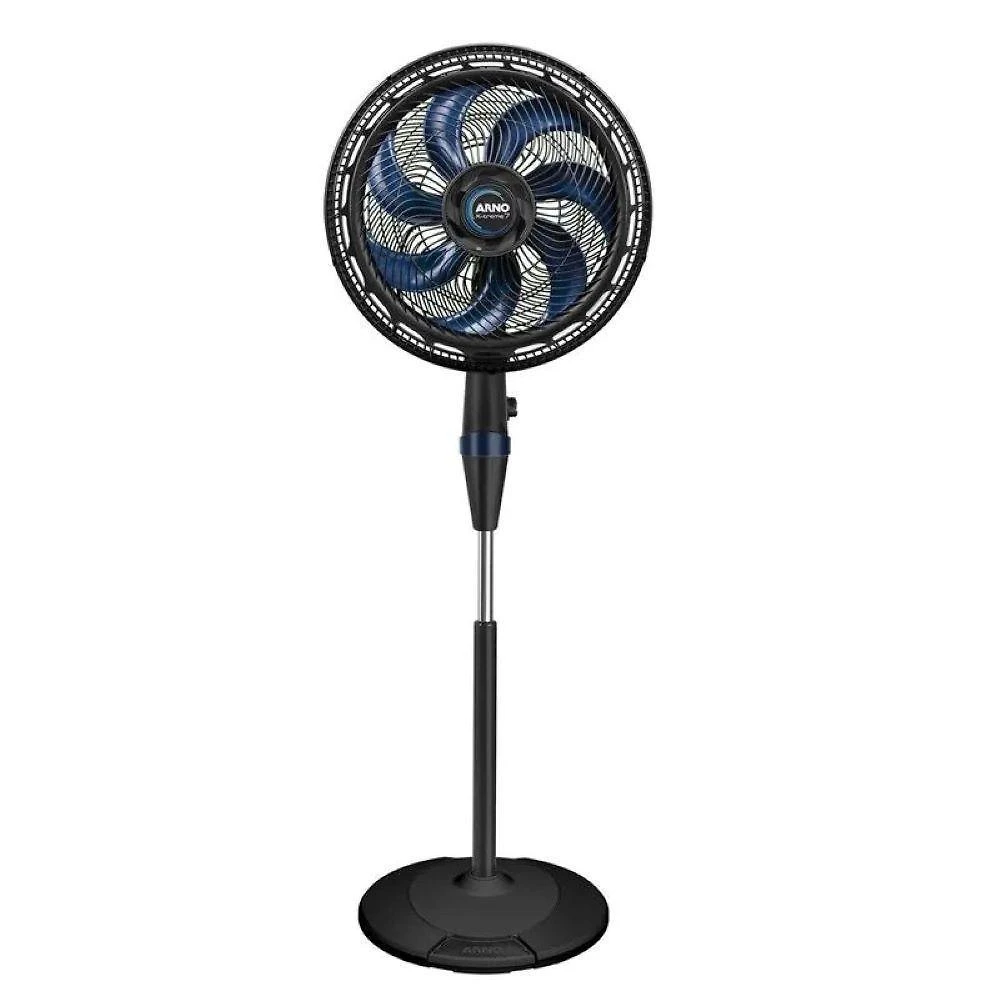 Ventilador de coluna arno ve7c x-treme 40cm 7 pás preto e azul 127v