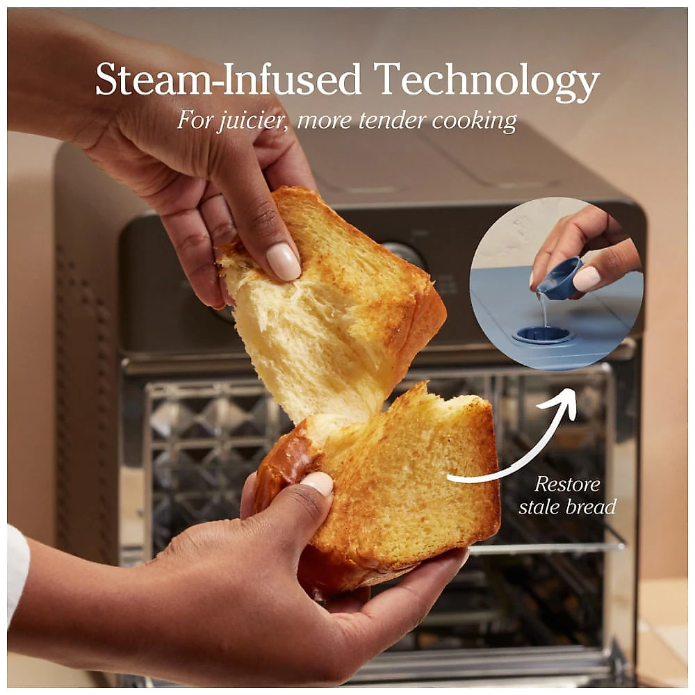 Forno Elétrico Air Fryer Our Place Wonder Oven Pro 30L 8 em 1, 1700W, Digital, Quartz, Convecção Inteligente, Steam Infusion, Aço Inox, 110V