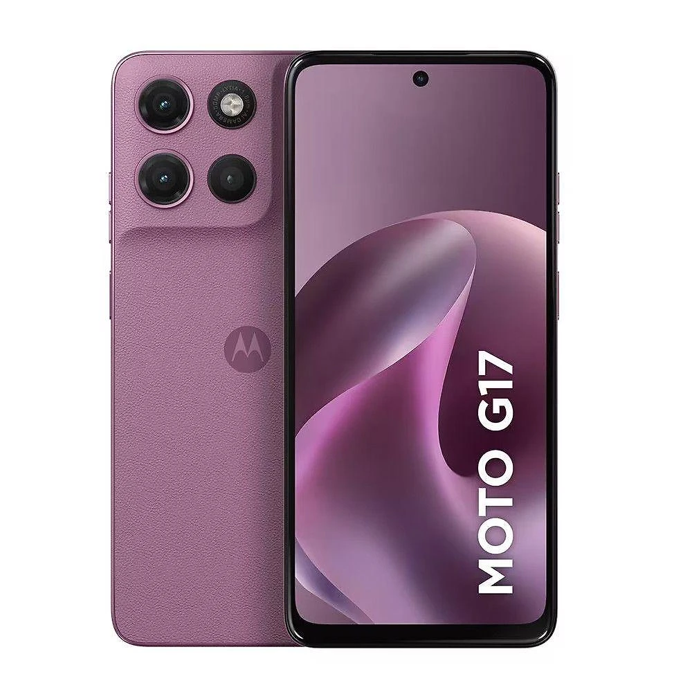 Smartphone Motorola G17 4GB 128GB 50MP Tela 6.7" Rosa Quartz