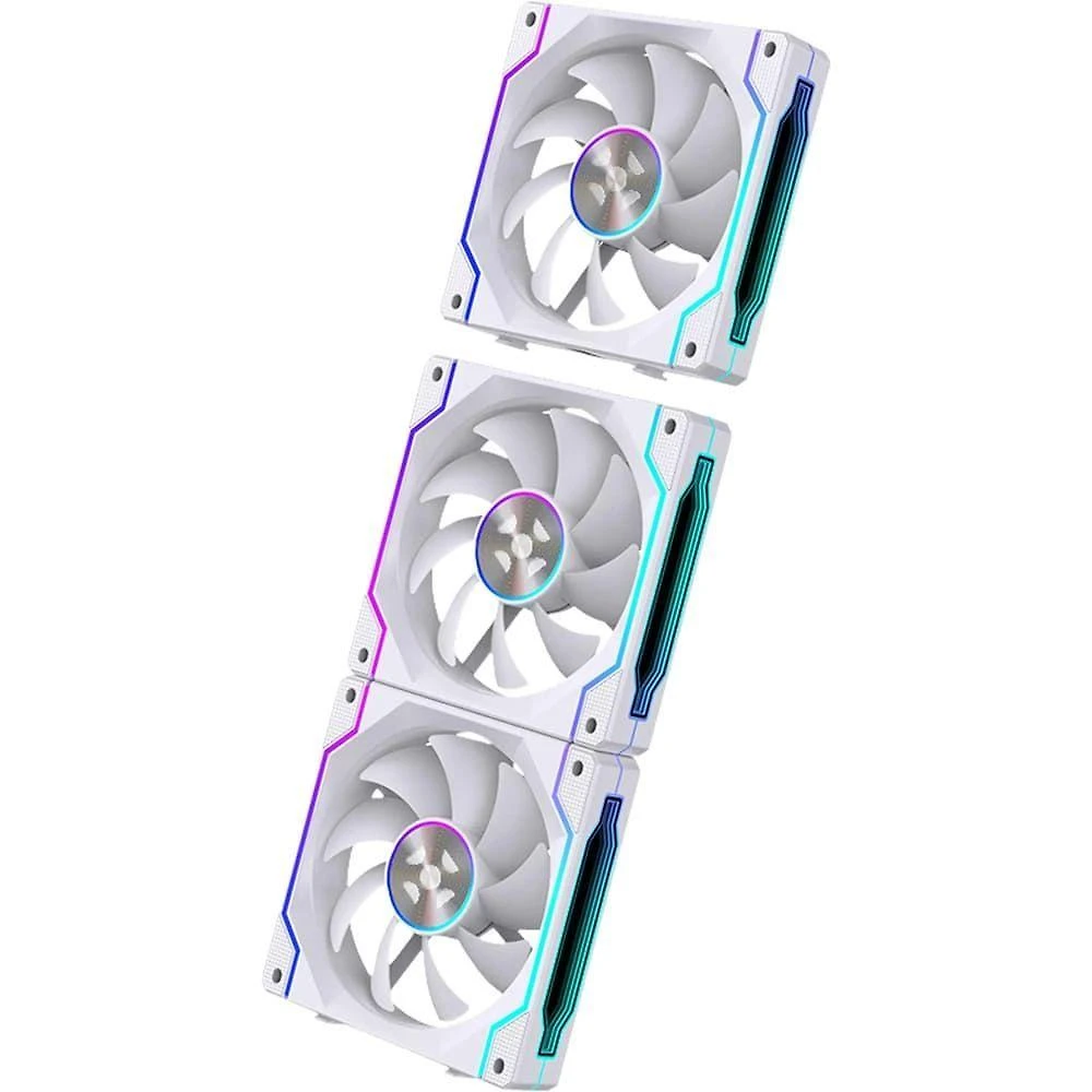 Kit Cooler Fan Twister Unifan Wireless ARGB Branco Fortrek para Setup Gamer