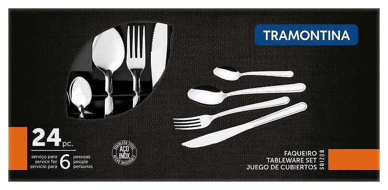Faqueiro Inox 24 Peças Búzios Tramontina