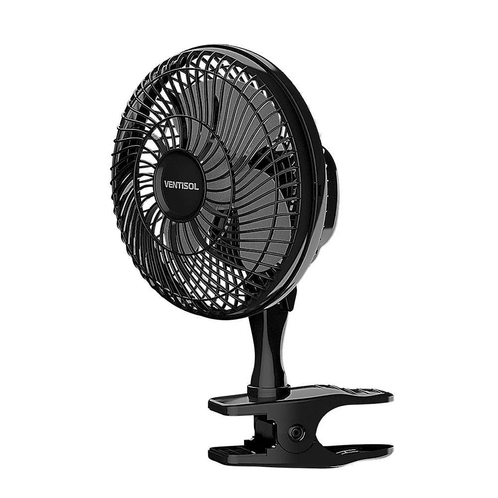 Mini Ventilador Portátil Ventisol 20cm de Mesa Preto Micro Ventilador Mini 220V