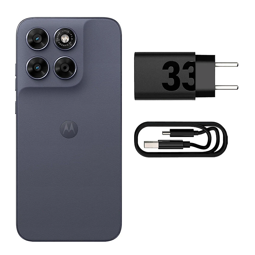 Smartphone Motorola Moto G67 5G 256GB 12GB (4GB RAM + 8GB RAM Boost) Câmera 50MP Sony Lytia 600 Tela 1.5K Chumbo