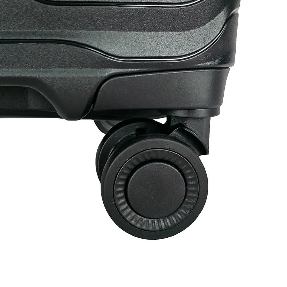 Mala de bordo lansay preto expansível linha orium rodas 360° e tsa
